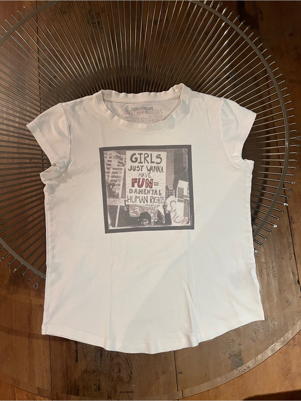 Zadig & Voltaire White Graphic Tee